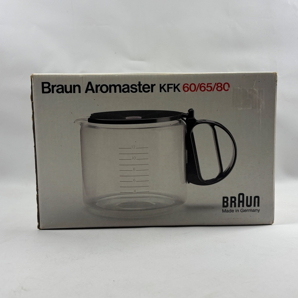 Braun Aromaster KFK 60/65/80 Replacement Glass Carafe Coffee Open Box